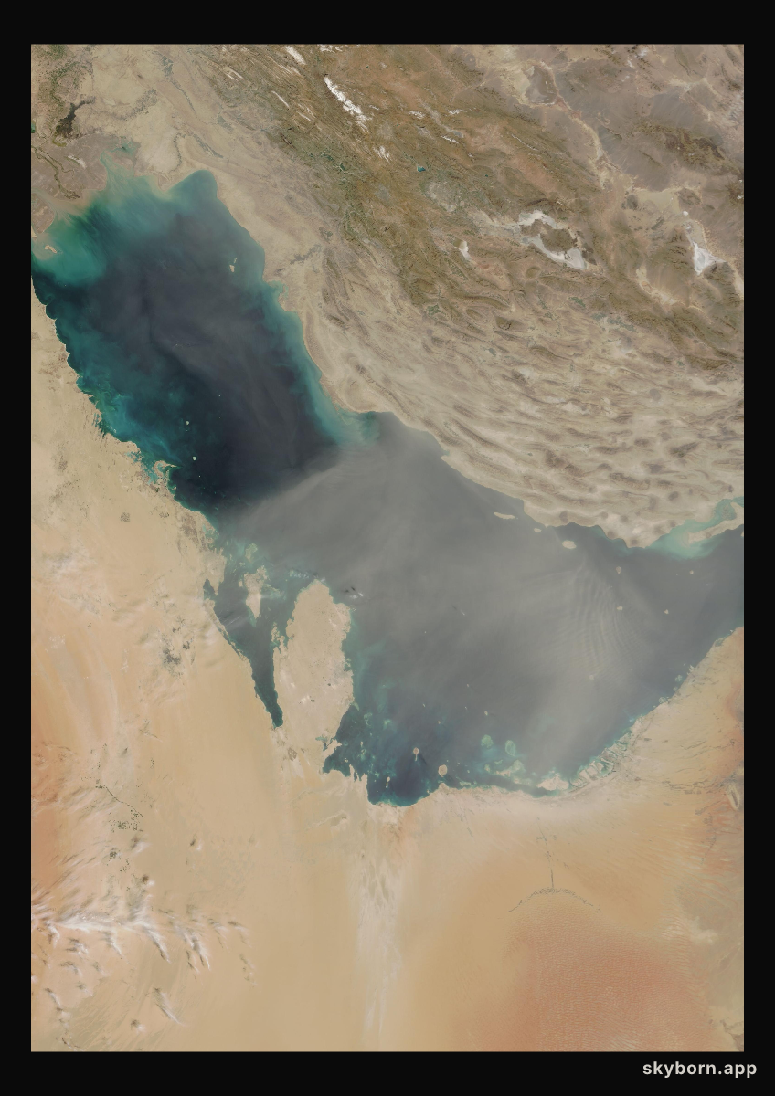 The Earth on 12 March 2009 · Persian Gulf