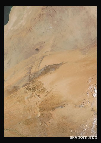 The Earth on 13 March 2009 · Eye of the Sahara, Mauritania