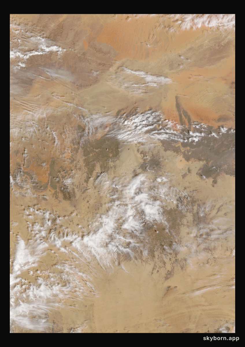 The Earth on 14 March 2009 · Sahara, Algeria