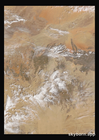 The Earth on 14 March 2009 · Sahara, Algeria