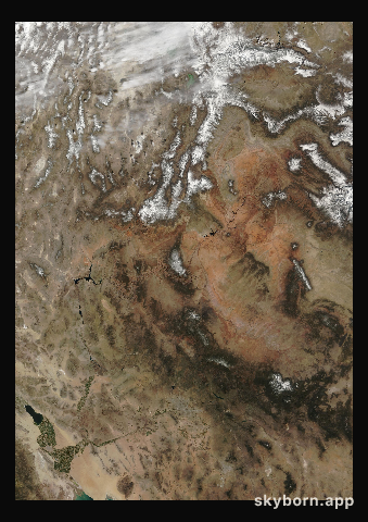 The Earth on 16 March 2009 · Colorado Plateau