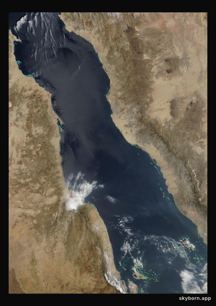 The Earth on 20 March 2009 · Red Sea