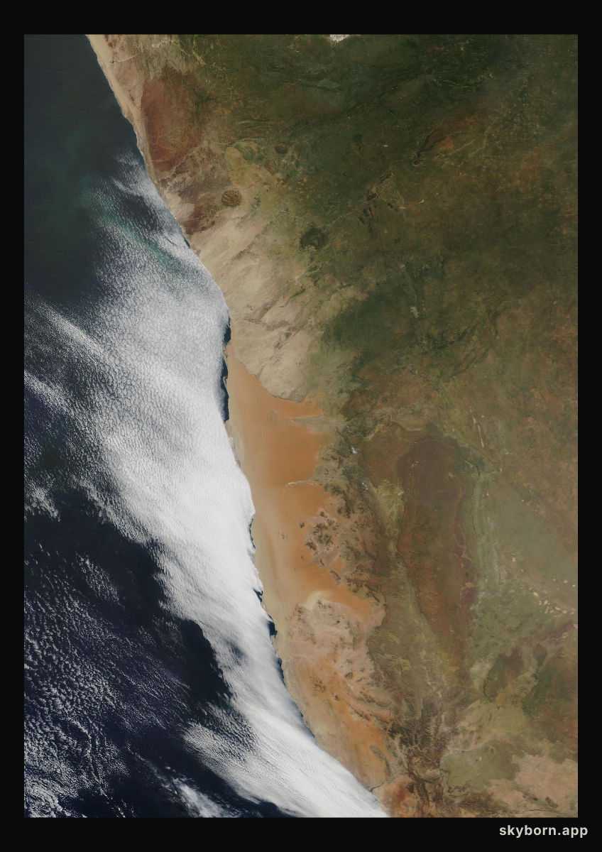 The Earth on 26 March 2009 · Namib Desert