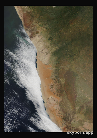 The Earth on 26 March 2009 · Namib Desert