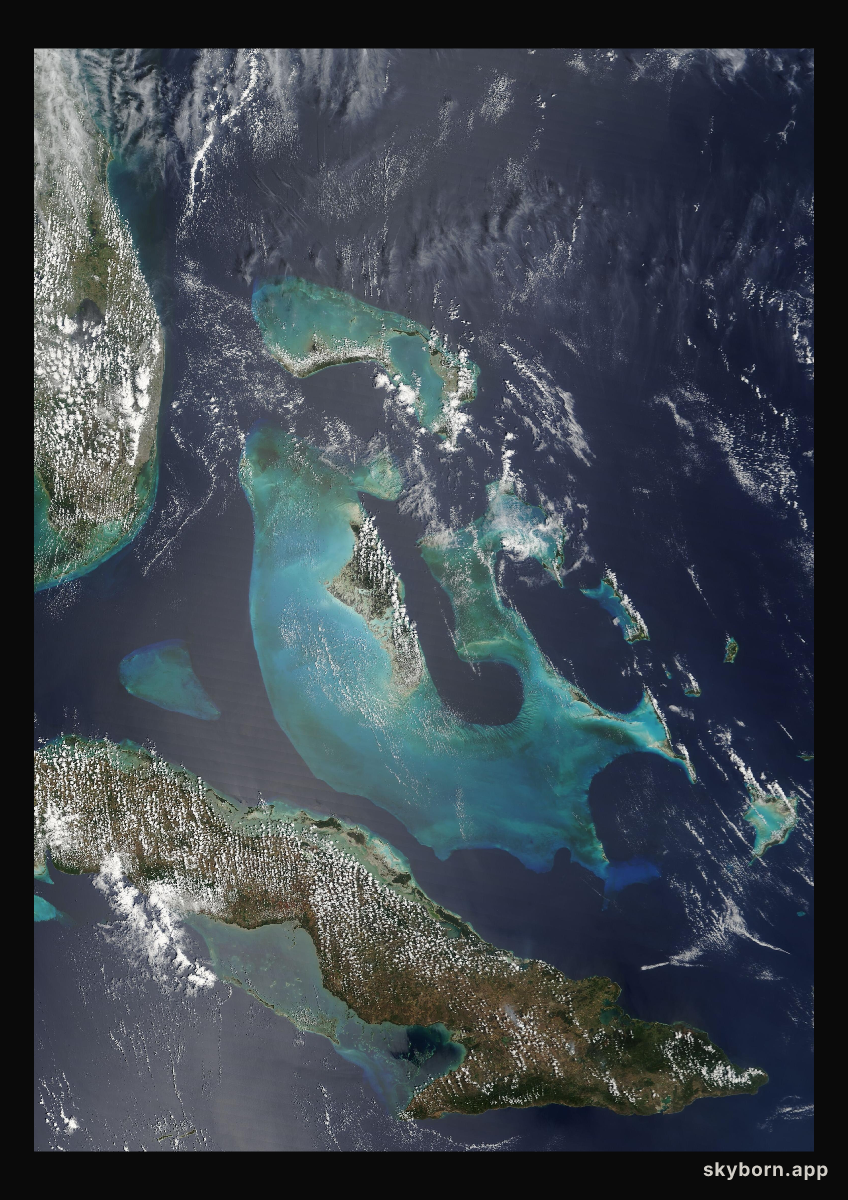 The Earth on 2 April 2009 · Bahamas