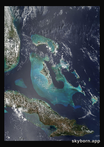 The Earth on 2 April 2009 · Bahamas