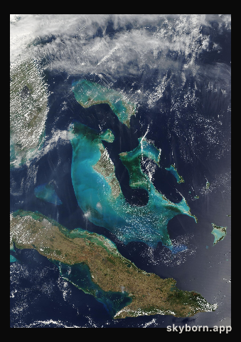 The Earth on 6 April 2009 · Bahamas
