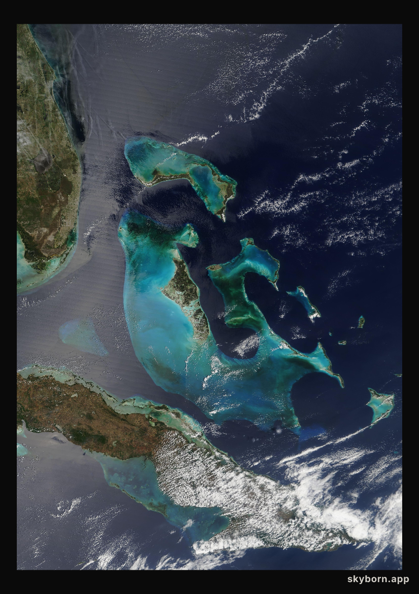 The Earth on 9 April 2009 · Bahamas