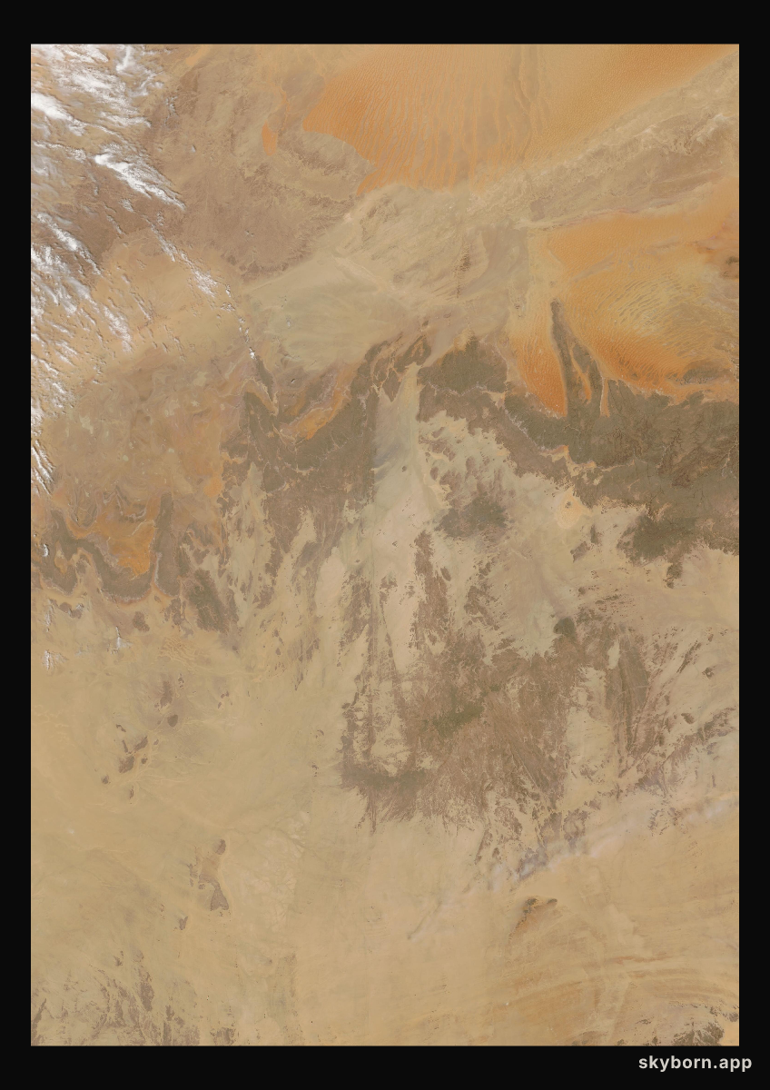 The Earth on 10 April 2009 · Sahara, Algeria