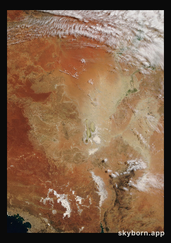 The Earth on 11 April 2009 · Lake Eyre, Australia