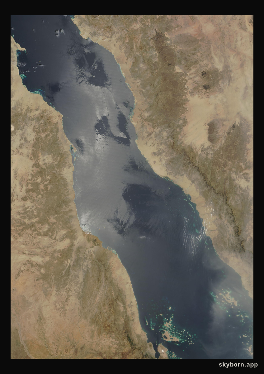 The Earth on 14 April 2009 · Red Sea