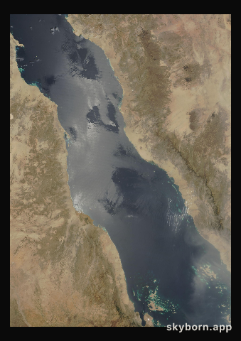 The Earth on 14 April 2009 · Red Sea