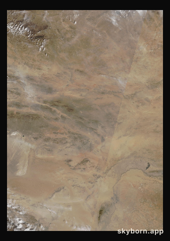 The Earth on 16 April 2009 · Gobi Desert