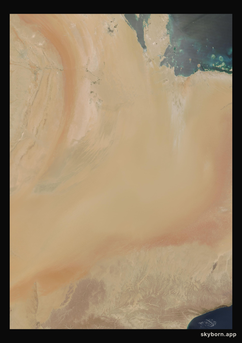 The Earth on 22 April 2009 · Empty Quarter, Arabia