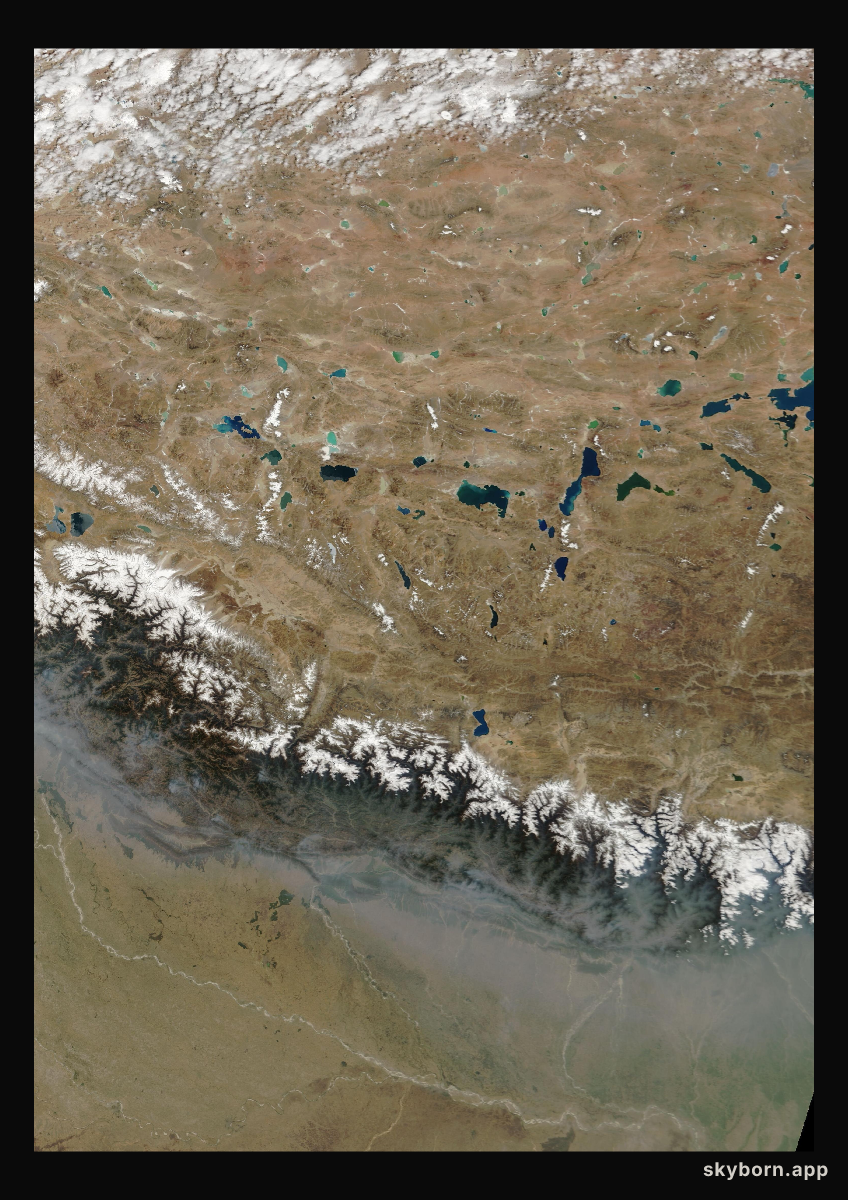 The Earth on 24 April 2009 · Himalaya and Tibet