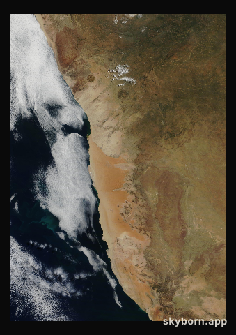The Earth on 27 April 2009 · Namib Desert