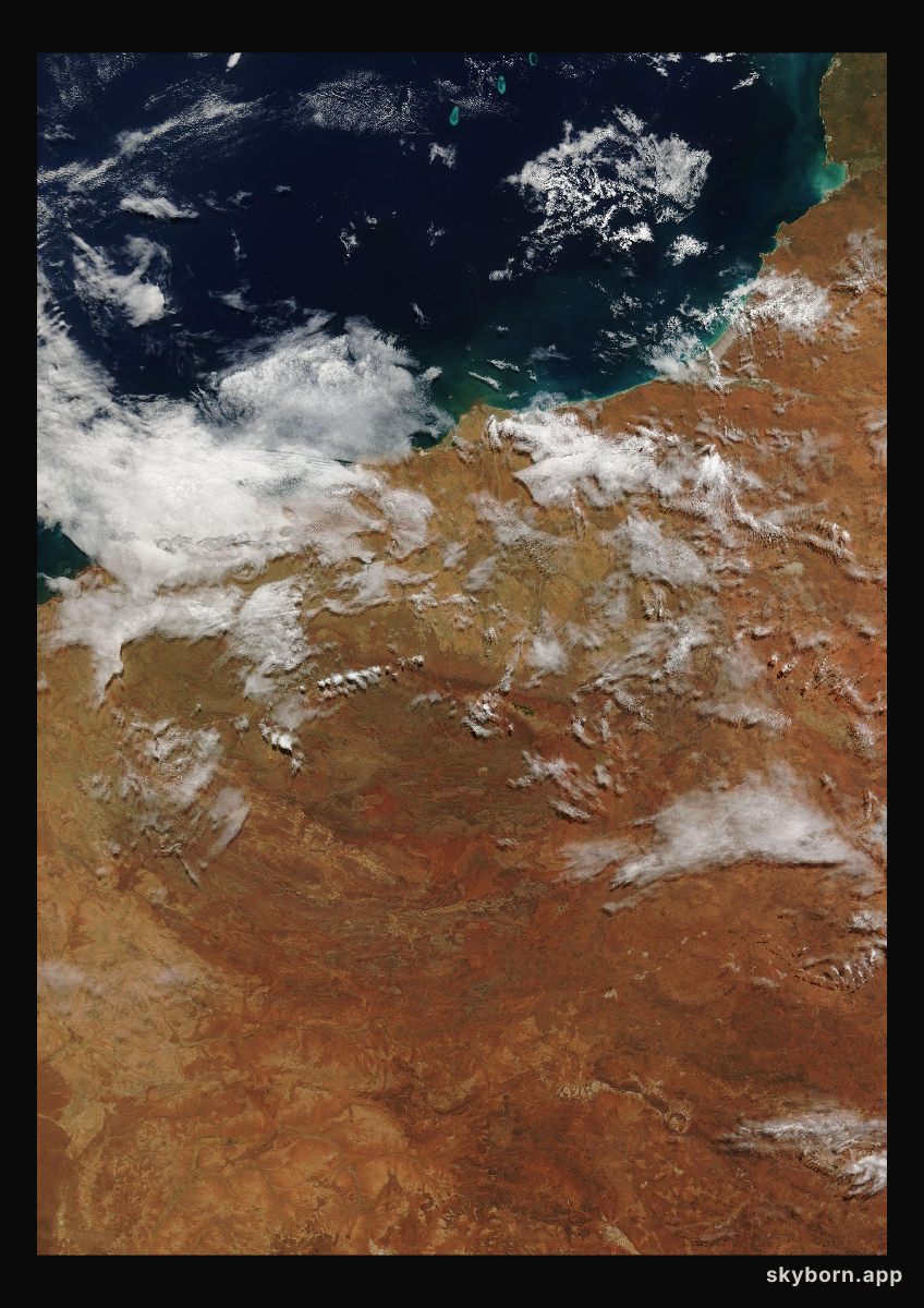 The Earth on 28 April 2009 · Pilbara, Western Australia