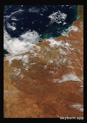 The Earth on 28 April 2009 · Pilbara, Western Australia