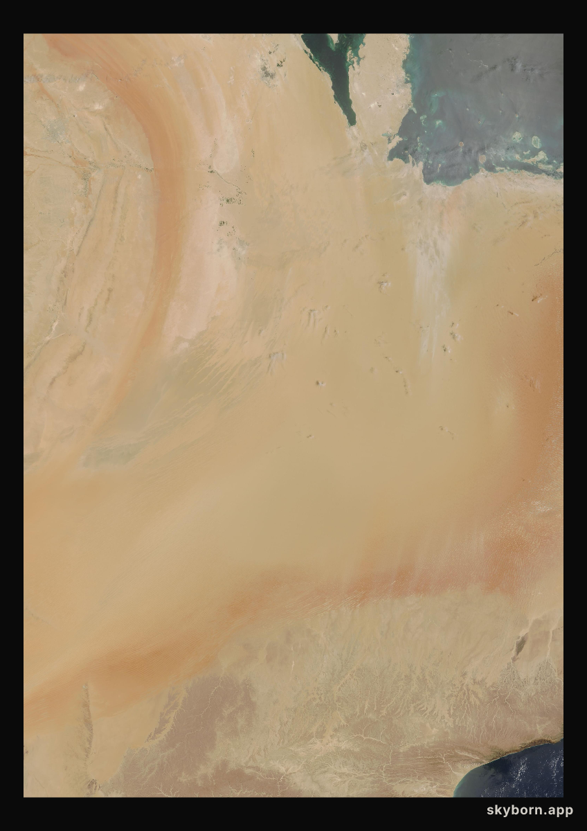 The Earth on 1 May 2009 · Empty Quarter, Arabia