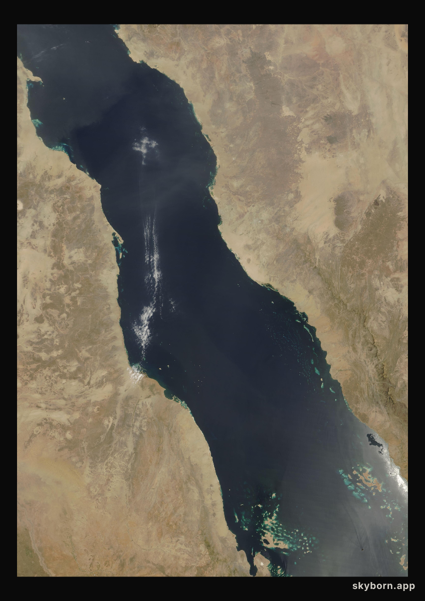 The Earth on 4 May 2009 · Red Sea