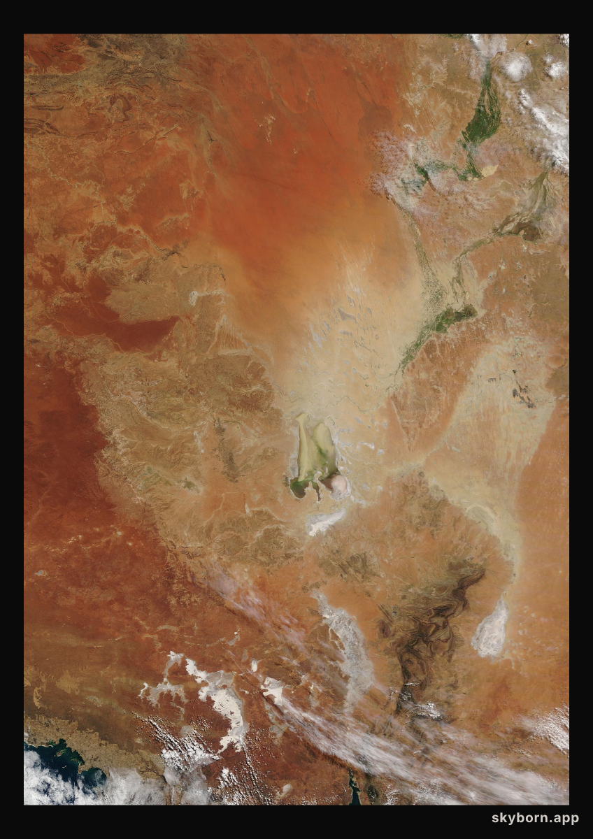 The Earth on 6 May 2009 · Lake Eyre, Australia