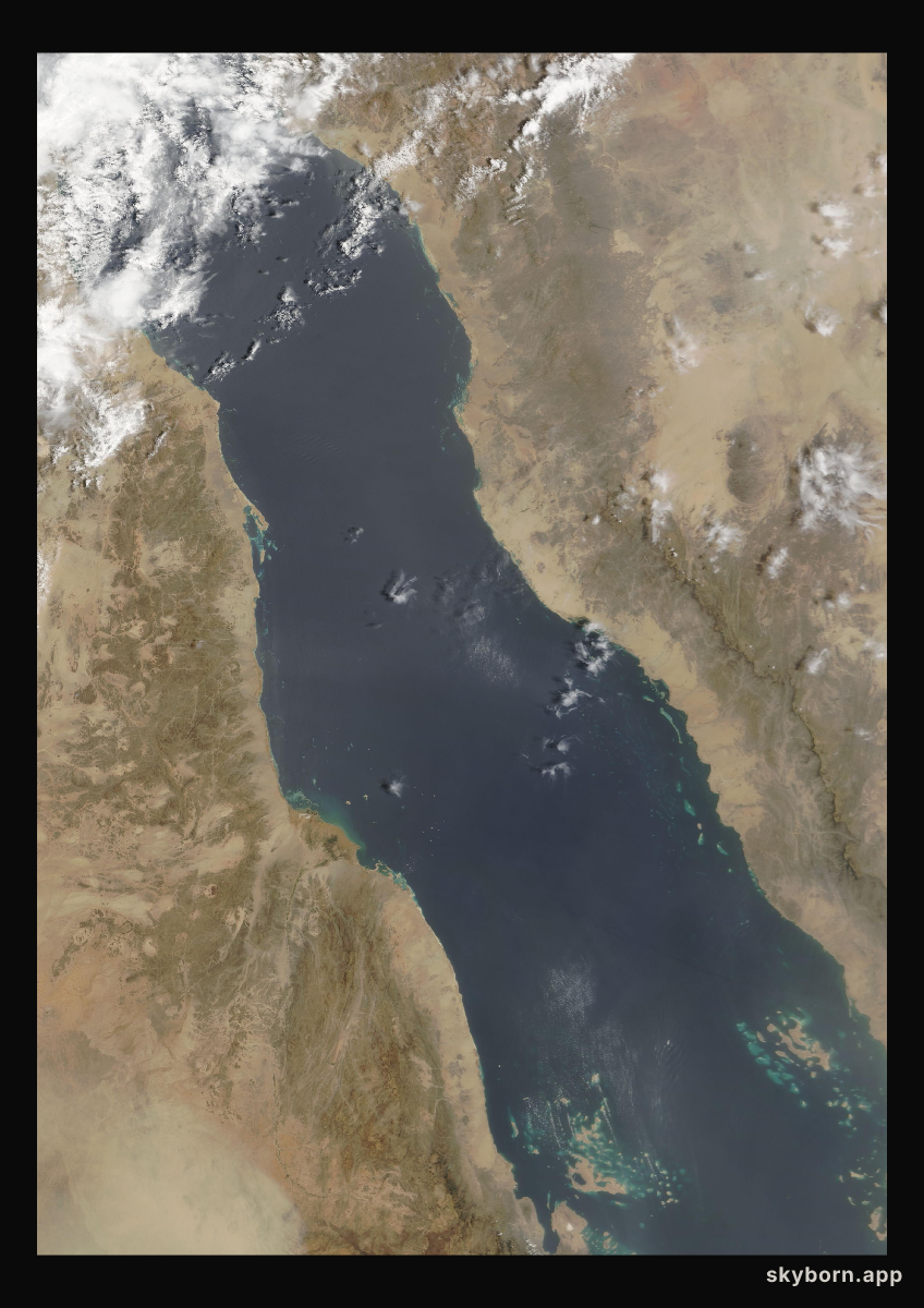 The Earth on 7 May 2009 · Red Sea