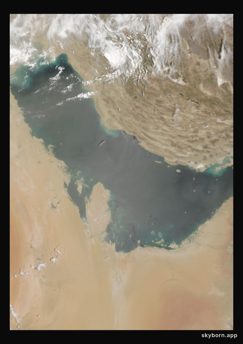 The Earth on 8 May 2009 · Persian Gulf
