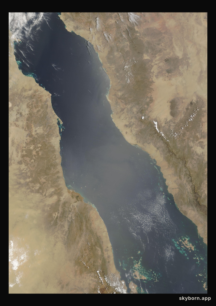 The Earth on 9 May 2009 · Red Sea