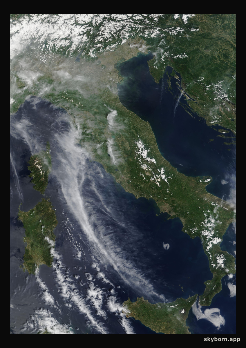 The Earth on 10 May 2009 · Italy and the Adriatic