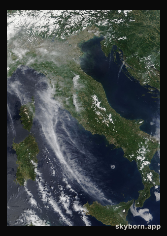 The Earth on 10 May 2009 · Italy and the Adriatic