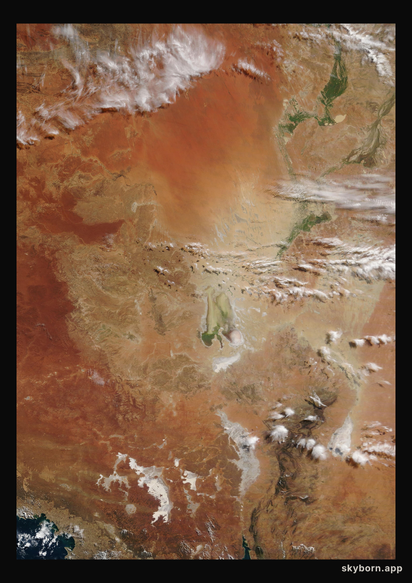 The Earth on 13 May 2009 · Lake Eyre, Australia