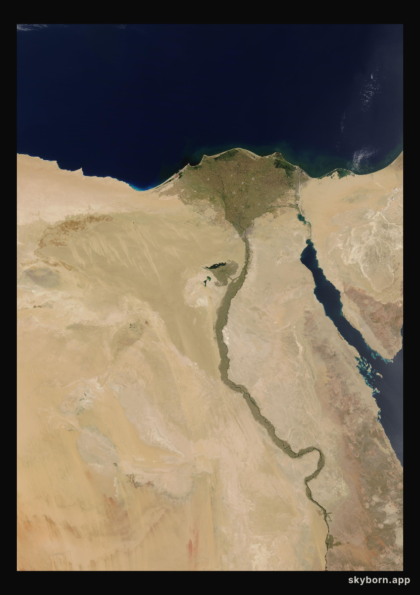 The Earth on 14 May 2009 · Nile Delta and Sinai