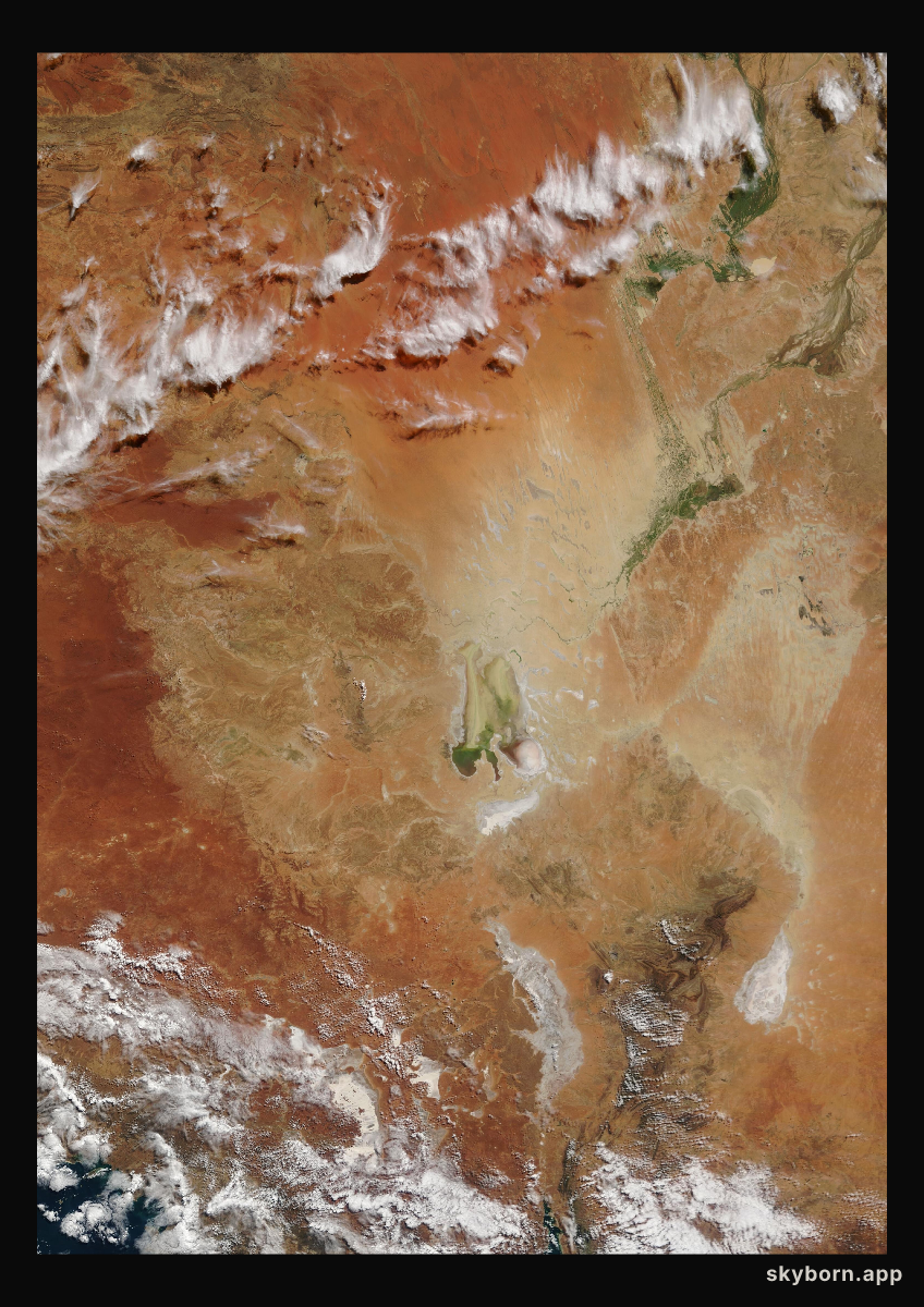 The Earth on 15 May 2009 · Lake Eyre, Australia