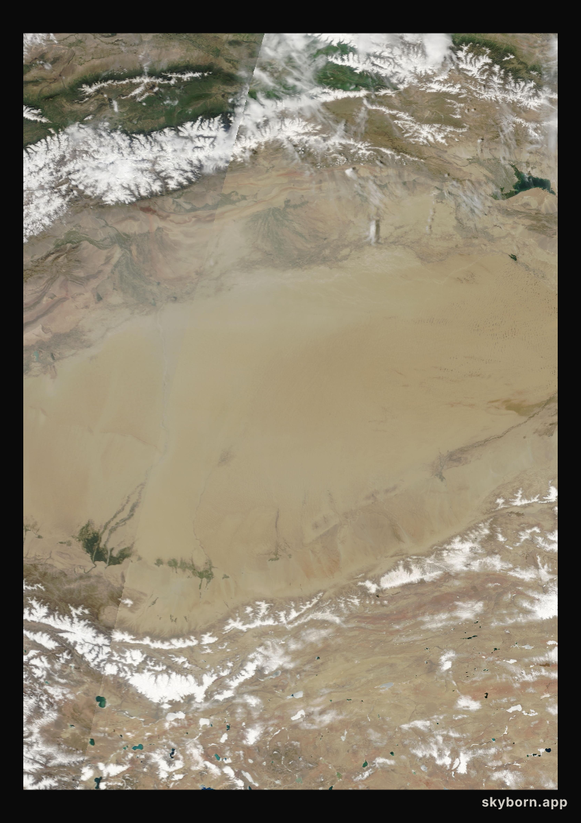 The Earth on 18 May 2009 · Taklamakan Desert
