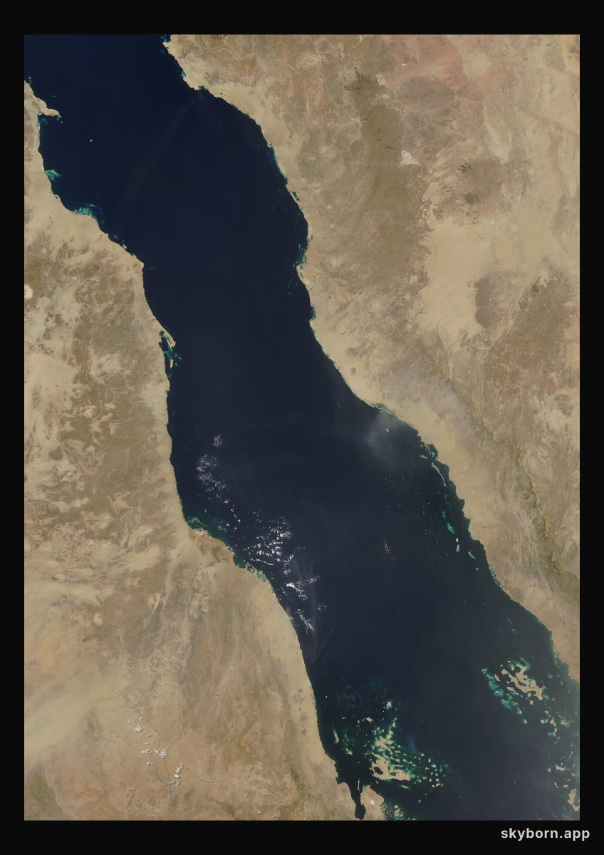 The Earth on 29 May 2009 · Red Sea