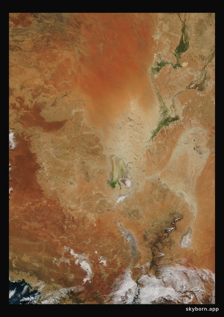 The Earth on 4 June 2009 · Lake Eyre, Australia