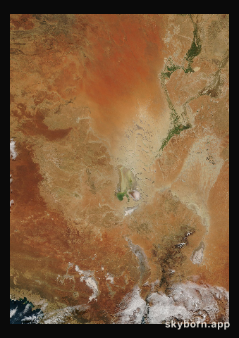The Earth on 4 June 2009 · Lake Eyre, Australia