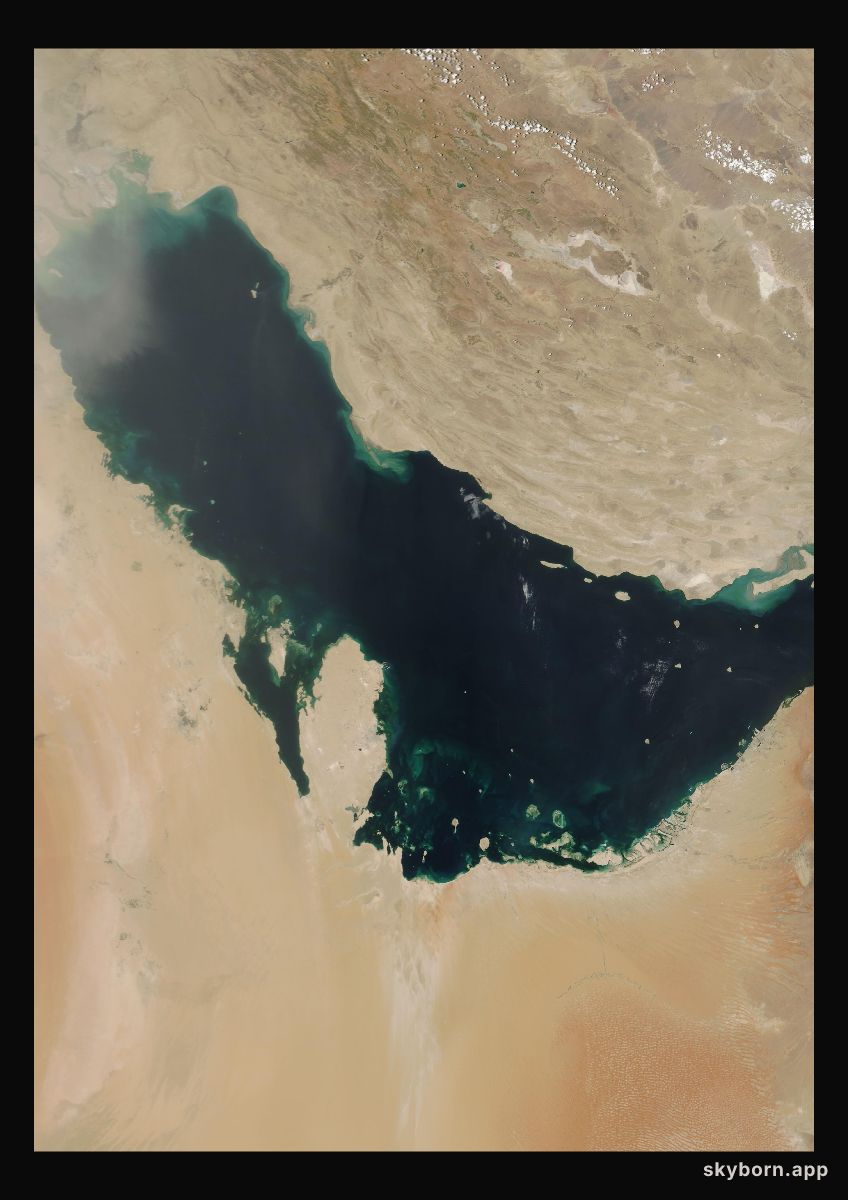 The Earth on 6 June 2009 · Persian Gulf