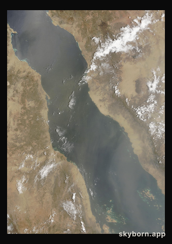 The Earth on 8 June 2009 · Red Sea