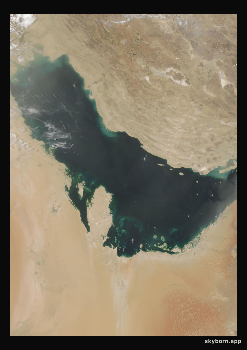 The Earth on 13 June 2009 · Persian Gulf