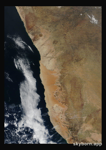 The Earth on 14 June 2009 · Namib Desert