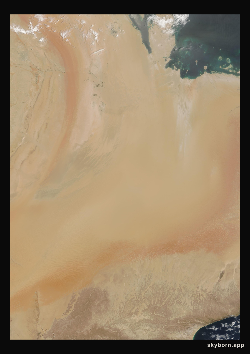 The Earth on 16 June 2009 · Empty Quarter, Arabia
