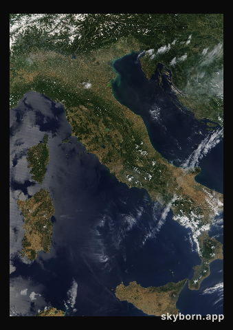 The Earth on 18 June 2009 · Italy and the Adriatic