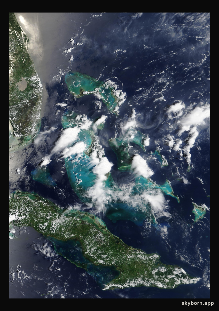 The Earth on 19 June 2009 · Bahamas