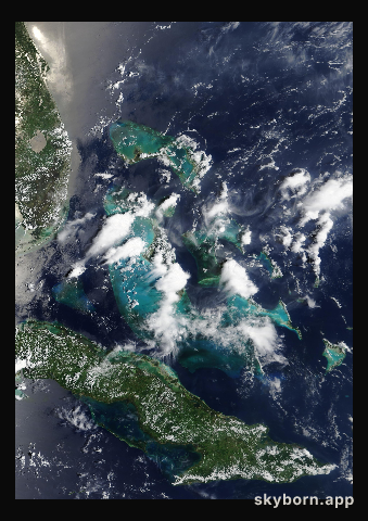 The Earth on 19 June 2009 · Bahamas