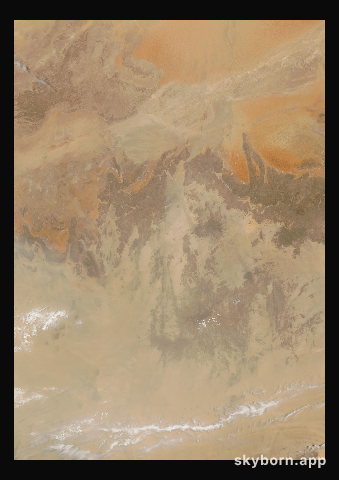 The Earth on 22 June 2009 · Sahara, Algeria