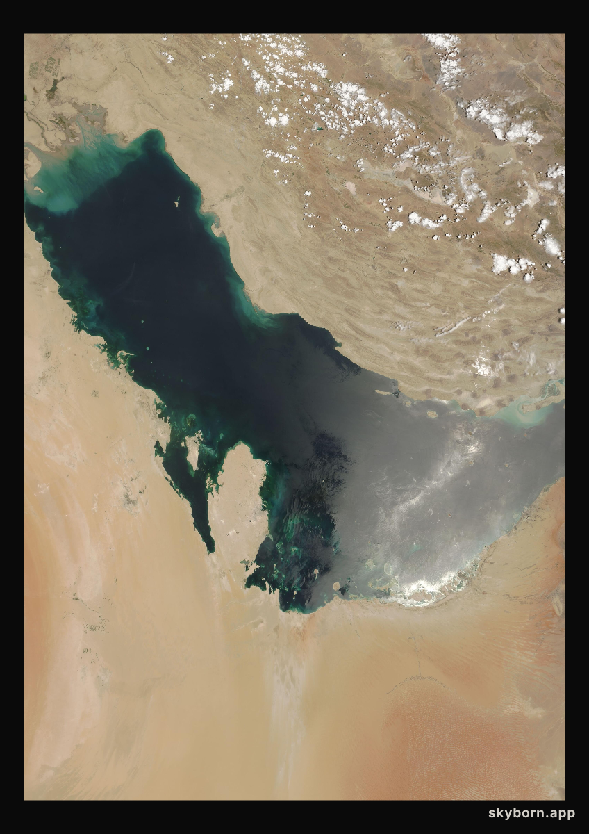 The Earth on 27 June 2009 · Persian Gulf