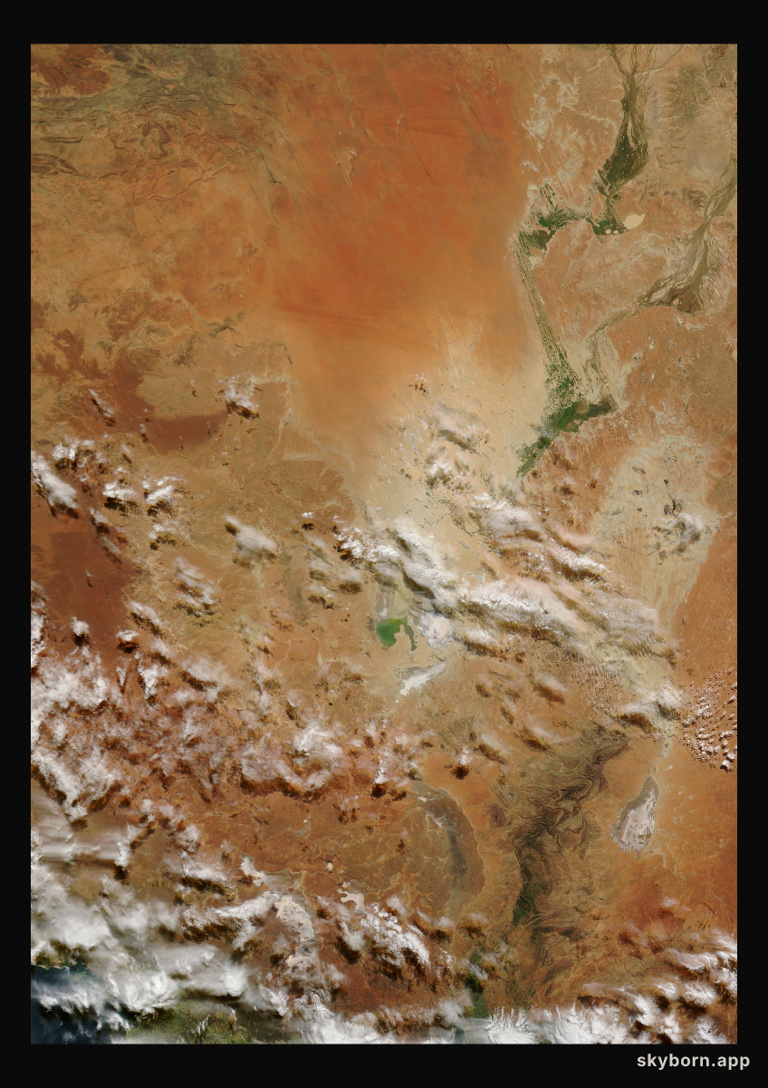 The Earth on 29 June 2009 · Lake Eyre, Australia