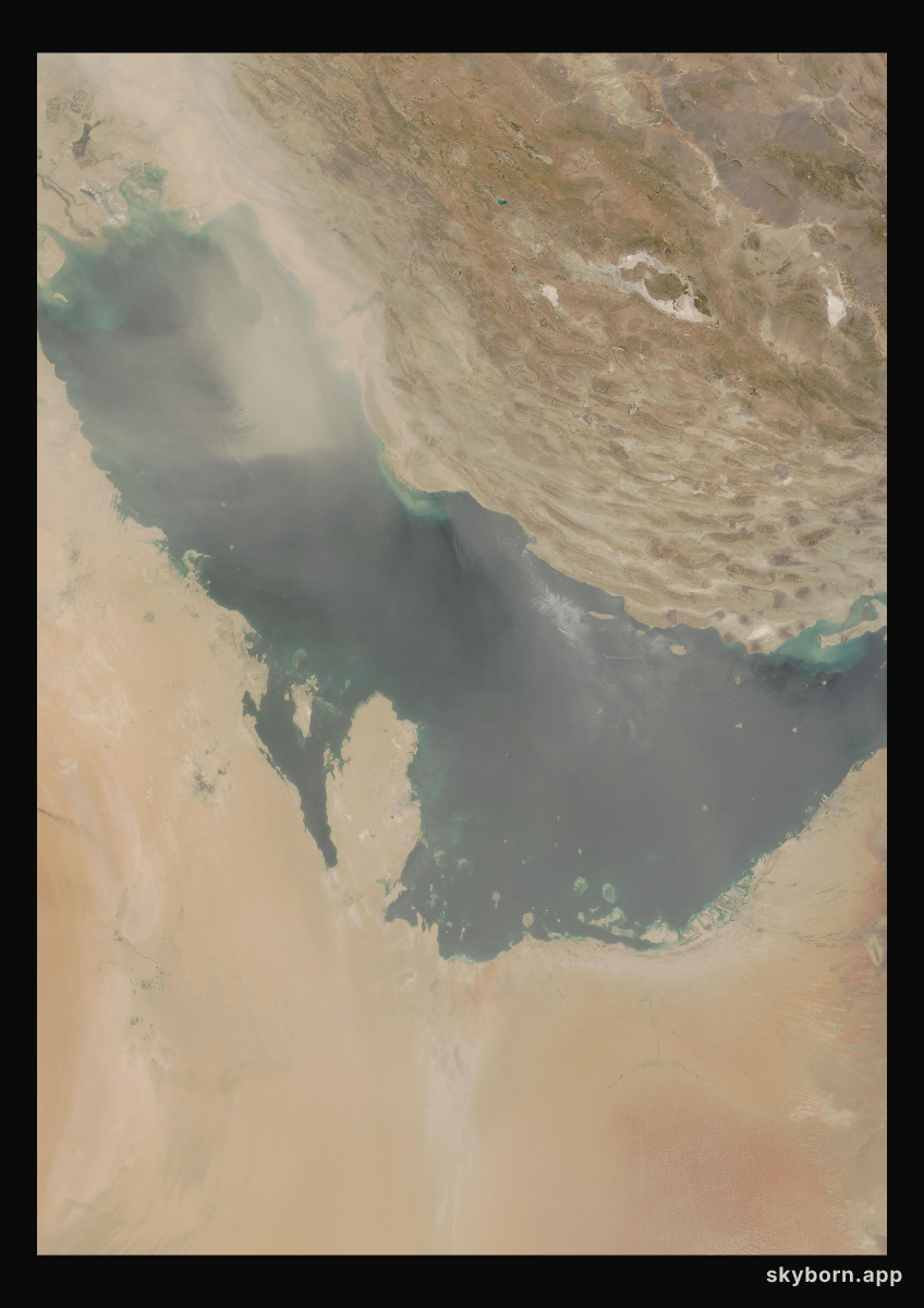The Earth on 4 July 2009 · Persian Gulf