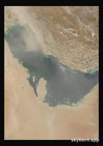 The Earth on 4 July 2009 · Persian Gulf